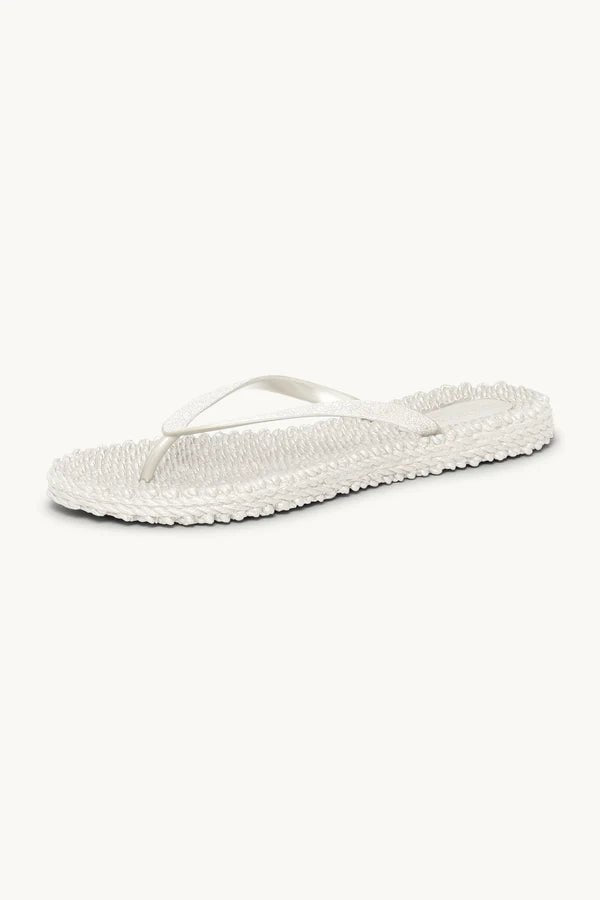 Flip Flop with Glitter ILSE JACOBSEN CREME 41