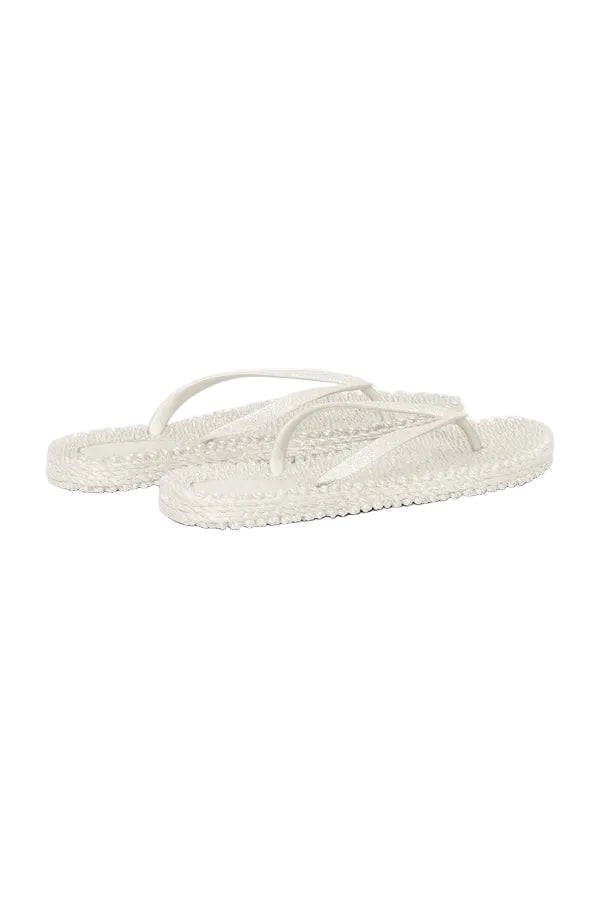 Flip Flop with Glitter ILSE JACOBSEN CREME 36