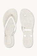 Flip Flop with Glitter ILSE JACOBSEN CREME 40