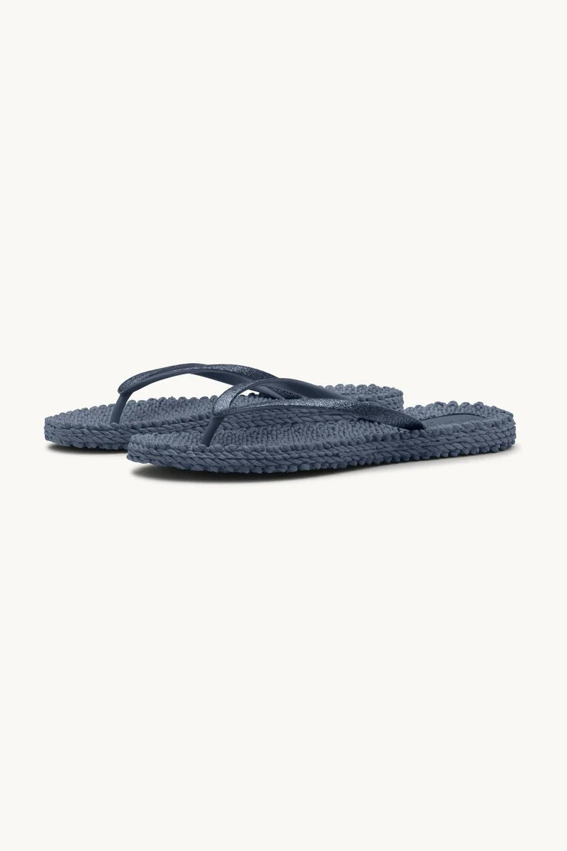 Flip Flop with Glitter ILSE JACOBSEN Indigo 36