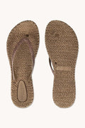Flip Flop with Glitter ILSE JACOBSEN Mocca 40
