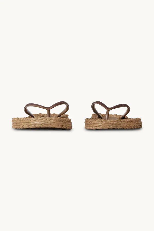 Flip Flop with Glitter ILSE JACOBSEN Mocca 38