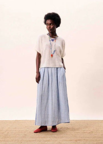 FRNCH COBALT SKIRT FRNCH BLEU CLAIR O/S - XS