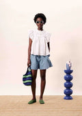 FRNCH DETIANA BLOUSE FRNCH BLANC O/S - XS