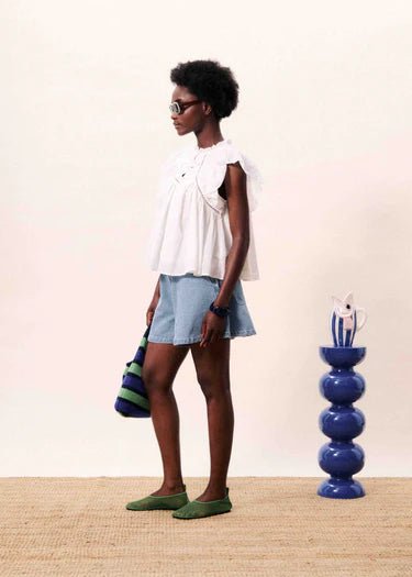 FRNCH DETIANA BLOUSE FRNCH BLANC S/M - S