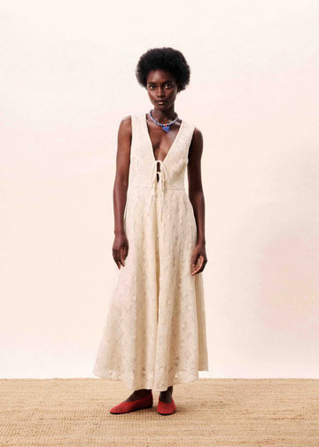 FRNCH FLORIPA DRESS Dresses FRNCH CREME O/S - XS