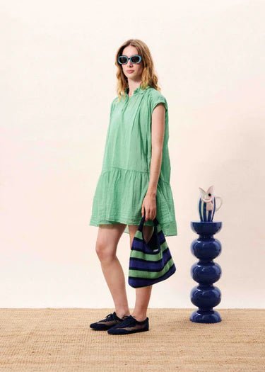 FRNCH OPALE DRESS FRNCH VERT S/M - S