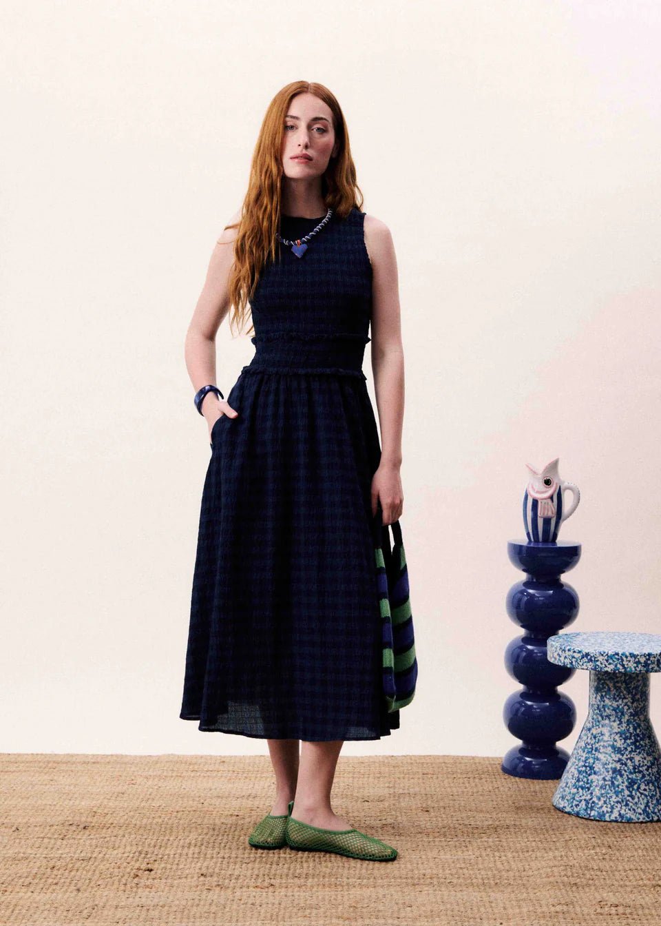 FRNCH SAQUAREMA DRESS Dresses FRNCH BLEU MARINE O/S - XS