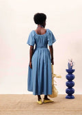 FRNCH YEMANJA DRESS FRNCH BLEU JEAN M/L -M