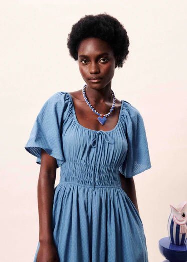FRNCH YEMANJA DRESS FRNCH BLEU JEAN L