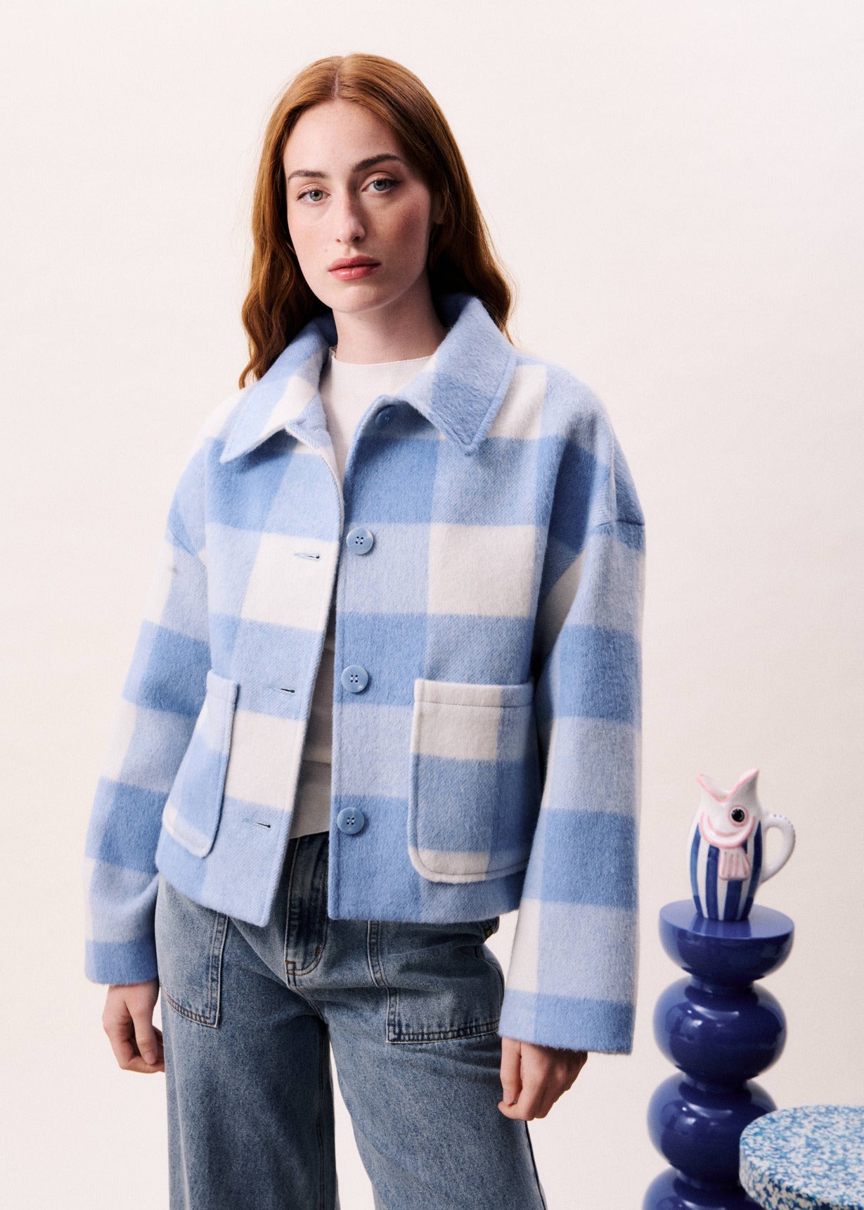 FRNCH YOSEA JACKET Outerwear FRNCH BLEU CLAIR L