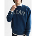 Front Artwork Indigo Washed Loose-Fit Sweatshirt Man Scotch & Soda L Washed Indigo