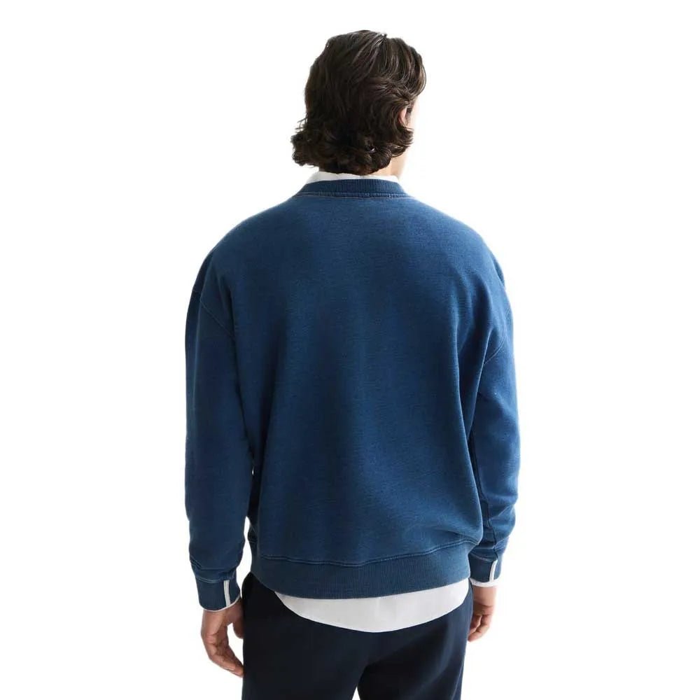 Front Artwork Indigo Washed Loose-Fit Sweatshirt Man Scotch & Soda S Washed Indigo