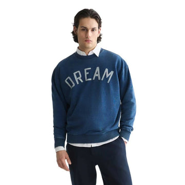 Front Artwork Indigo Washed Loose-Fit Sweatshirt Man Scotch & Soda XS Washed Indigo