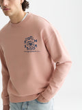 Front Artwork Washed Loose-Fit Sweatshirt Man Scotch & Soda Misty Rose S
