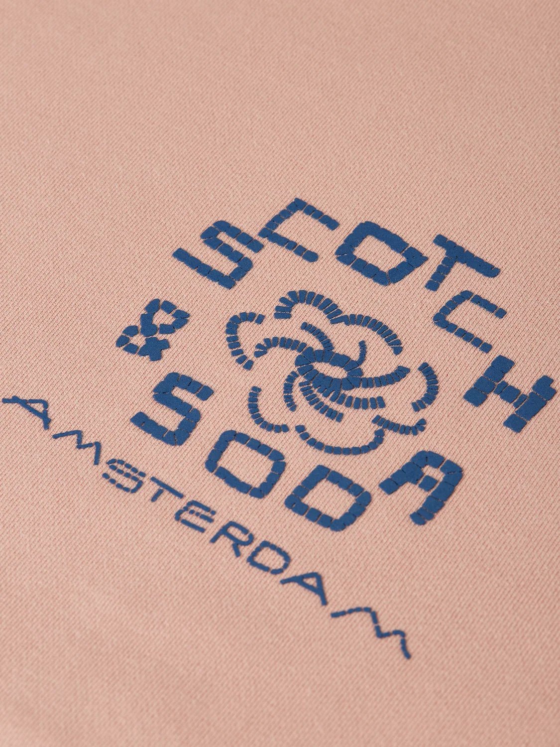 Front Artwork Washed Loose-Fit Sweatshirt Man Scotch & Soda Misty Rose 3XL