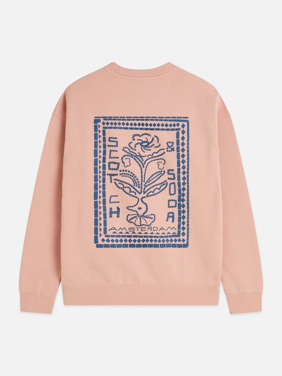 Front Artwork Washed Loose-Fit Sweatshirt Man Scotch & Soda Misty Rose L