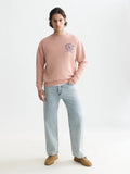 Front Artwork Washed Loose-Fit Sweatshirt Man Scotch & Soda Misty Rose XXL