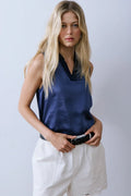 FYE TOP T-Shirts Melissa Nepton Summer Navy S