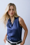 FYE TOP T-Shirts Melissa Nepton Summer Navy XS