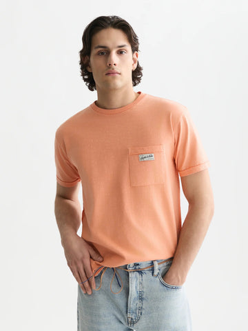 Garment-Dye Relaxed-Fit T-Shirt Man Scotch & Soda Shrimp XS