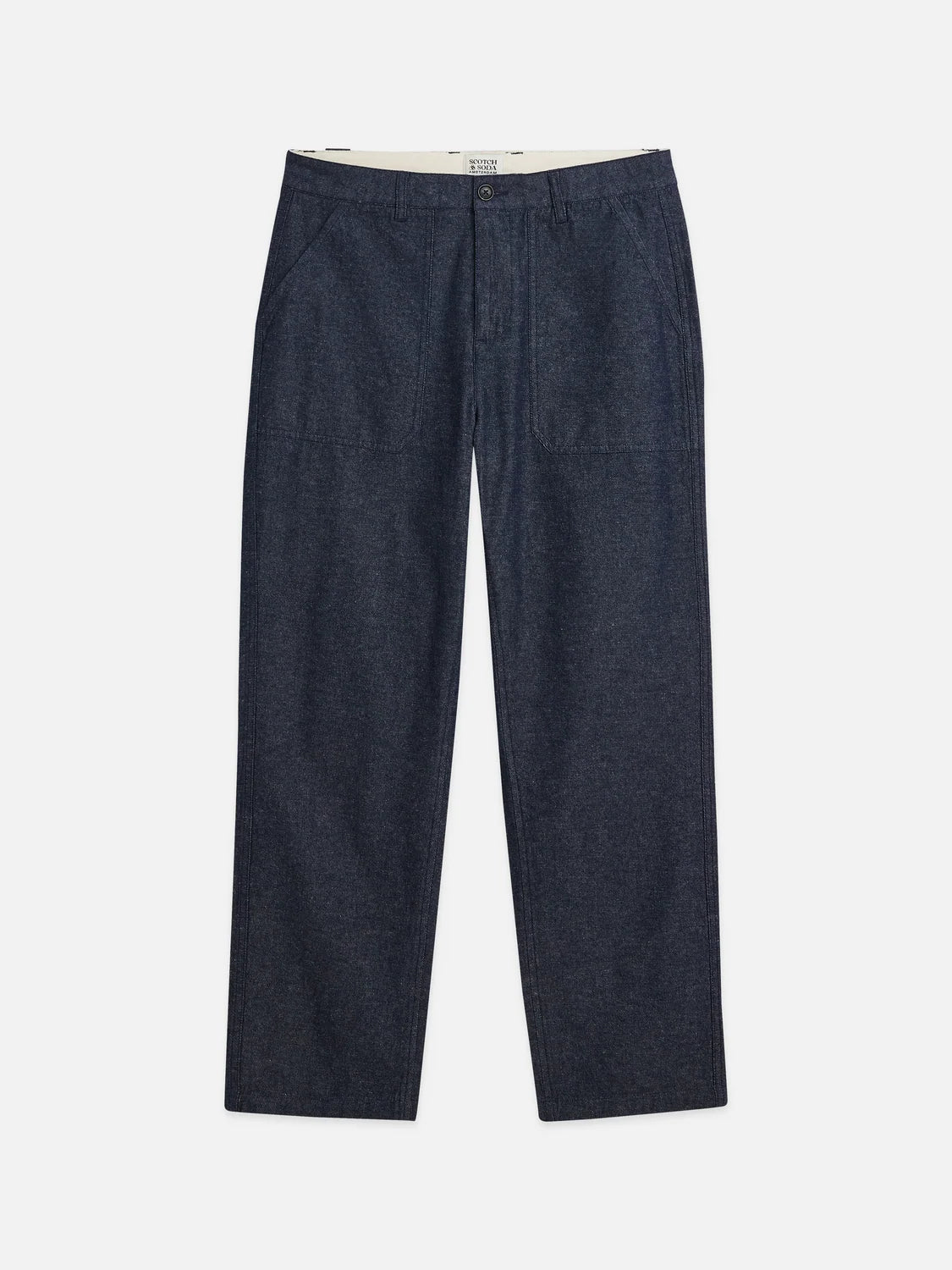 Harper Cotton-Linen Tapered-Fit Chino Man Scotch & Soda Sky Captain 30-32