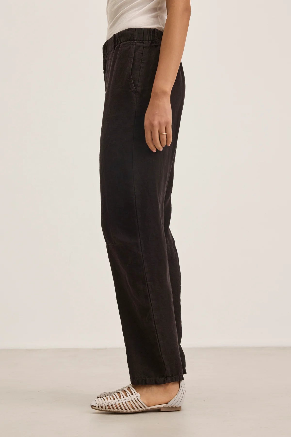 HEAVY LINEN PANT Trousers VELVET SHADOW L