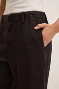 HEAVY LINEN PANT Trousers VELVET SHADOW M
