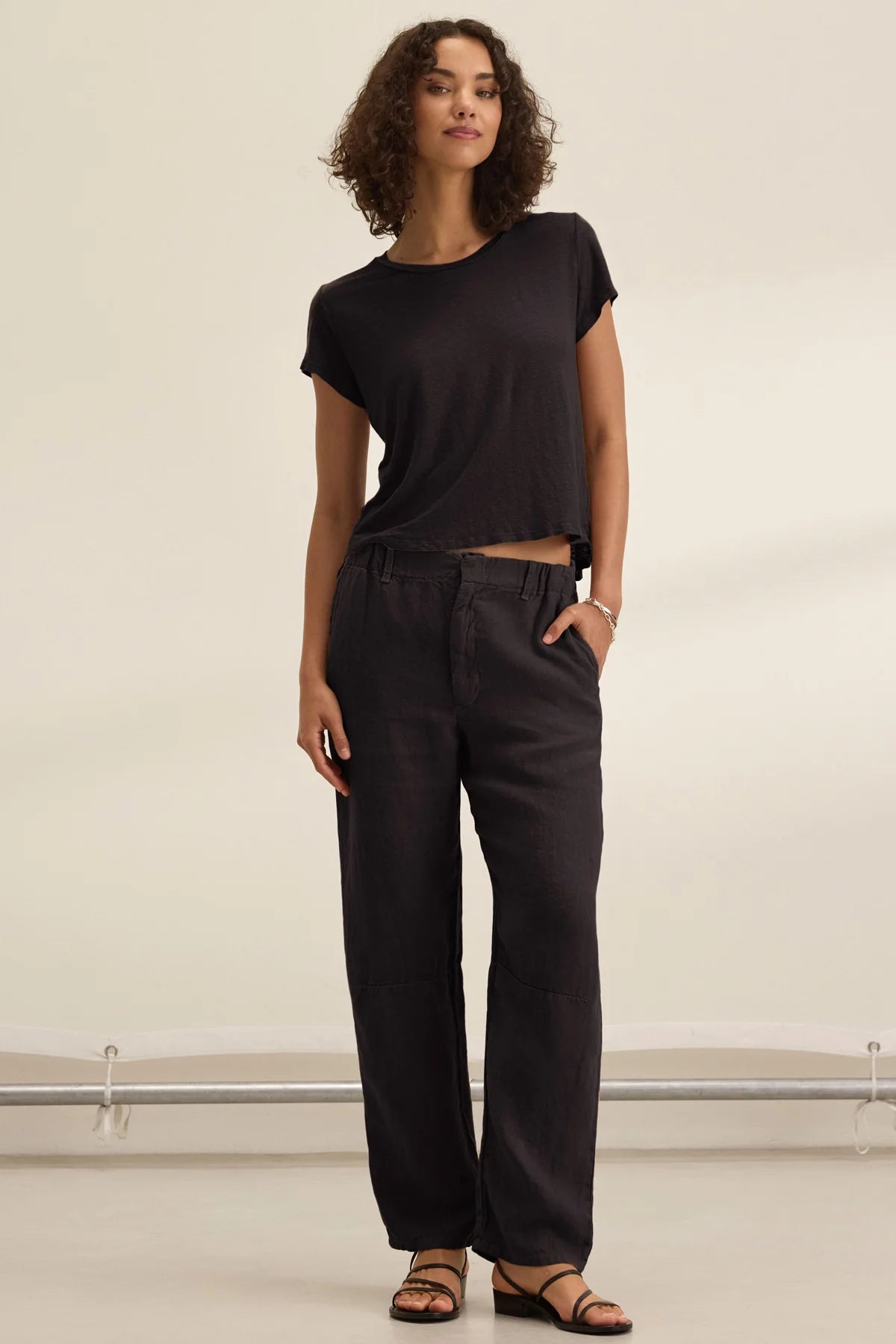 HEAVY LINEN PANT Trousers VELVET SHADOW XS