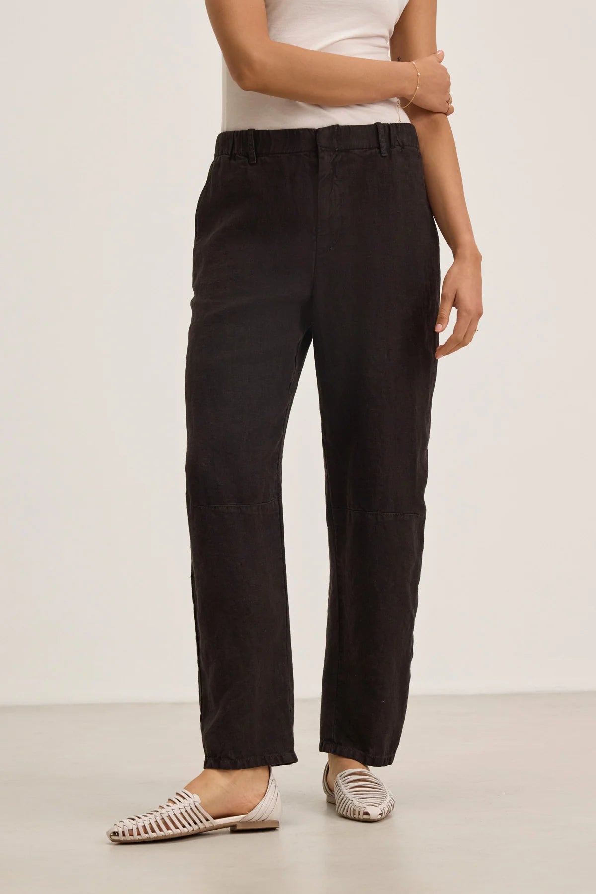 HEAVY LINEN PANT Trousers VELVET SHADOW S