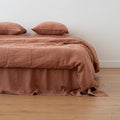 HOUSSE DE COUETTE STONE WASH + TETES ORREILLES DUVET COVER LINEN ME