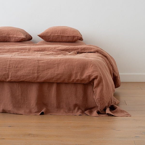 HOUSSE DE COUETTE STONE WASH + TETES ORREILLES DUVET COVER LINEN ME