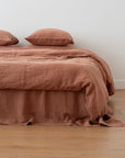 STONE WASH DUVET COVER SET MOCCA DUVET COVER LINEN ME