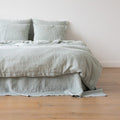 HOUSSE DE COUETTE STONE WASH + TETES ORREILLES DUVET COVER LINEN ME