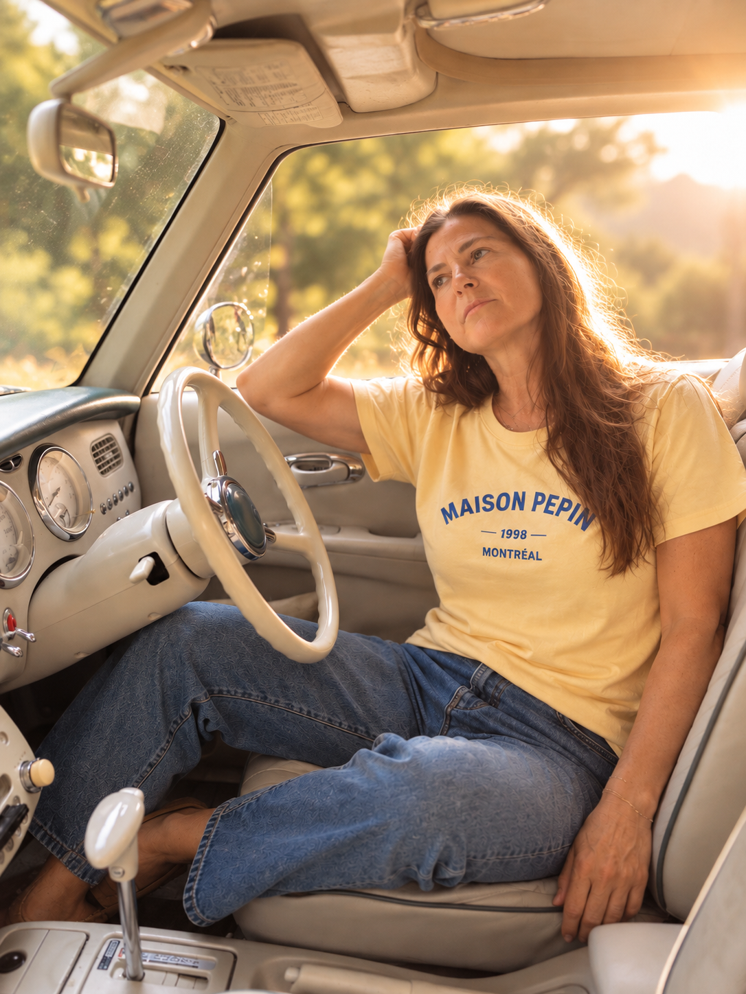 TEE SHIRT AMOUR DE VACANCES & MAISON PEPIN YELLOW T-Shirts Coin Maison - Espace Pepin