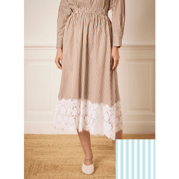 INAYA Dresses Notshy RAYURE BLEU XS