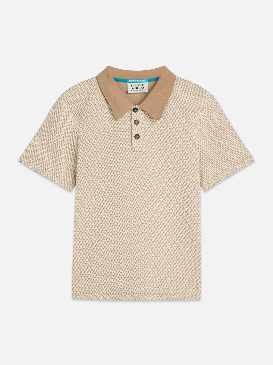 Jacquard Relaxed-Fit Polo Scotch Soda Homme XL Amphora