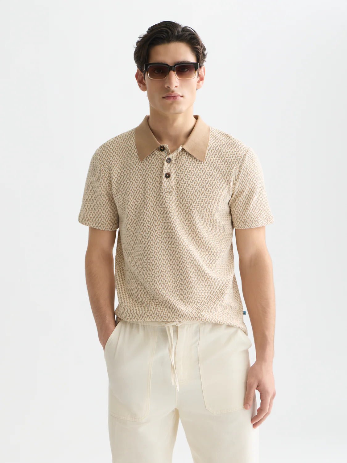 Jacquard Relaxed-Fit Polo Scotch Soda Homme XS Amphora