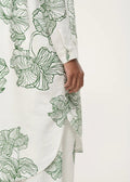 Jasar Dress HUMILITY OFF WHITE/VERT MOUSSE 42