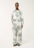 Jasar Dress HUMILITY OFF WHITE/VERT MOUSSE 34