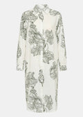 Jasar Dress HUMILITY OFF WHITE/VERT MOUSSE 38