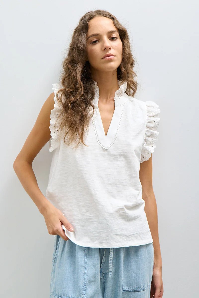JODIE TOP T-Shirts Melissa Nepton OFF WHITE XS