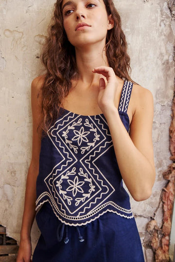 JOJO TOP T-Shirts Melissa Nepton Navy XS