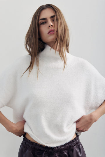JOVANI Sweater Melissa Nepton S WINTER WHITE