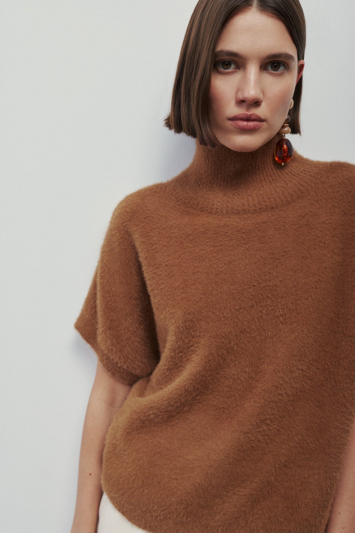 JOVANI Sweater Melissa Nepton XS Camel