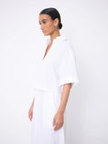 Laia linen polo shirt Polos Notshy BLANC M