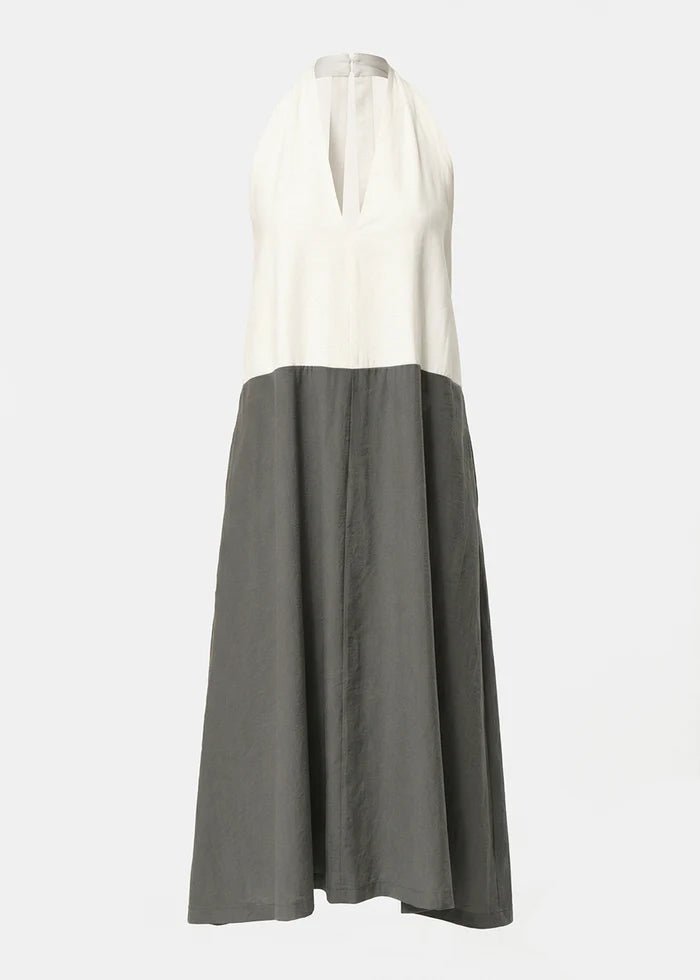 Lavinia Dress HUMILITY BLANC/ANTHRACITE 44