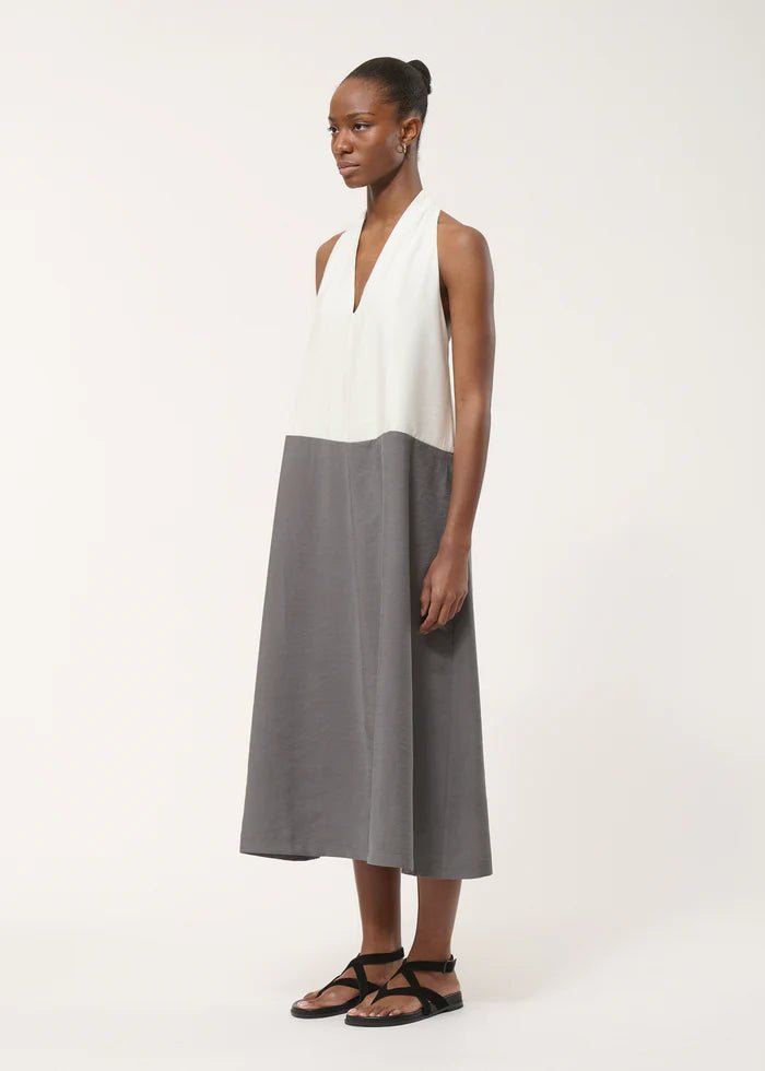 Lavinia Dress HUMILITY BLANC/ANTHRACITE 40