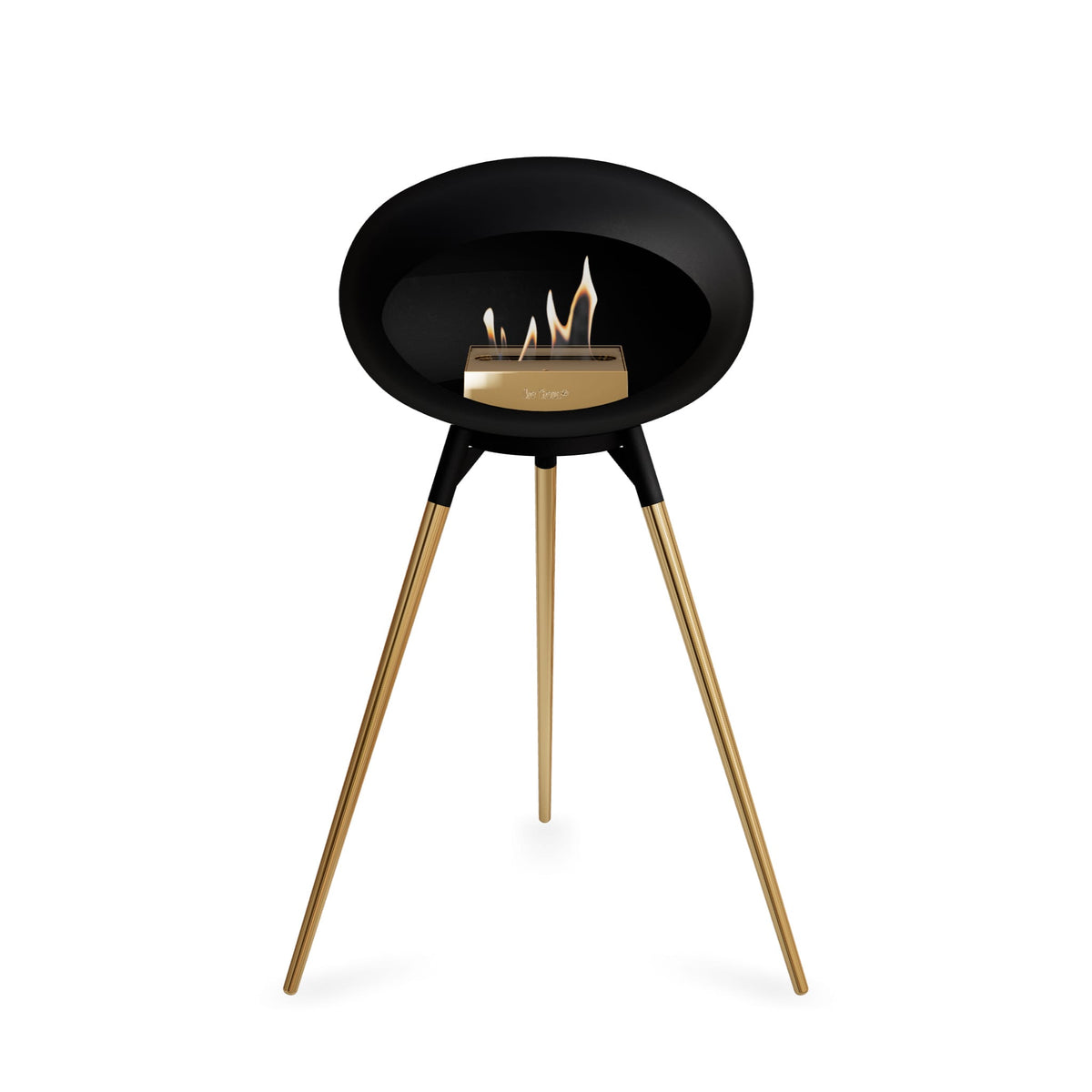 Le Feu Ground High Dome Black Fireplaces Nüline Distribution black rose gold rose gold burner