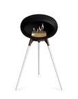 Le Feu Ground High Dome Black Fireplaces Nüline Distribution mocca white oak rose gold burner